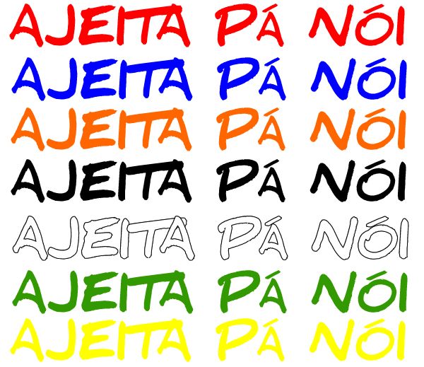 AJEITA PÁ NÓI (Lateral Carro 1,6m x 15cm)